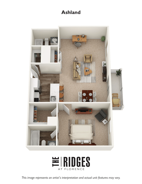 a floor plan of the ridges at florence